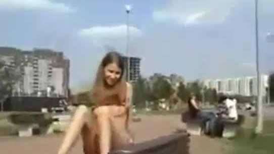 Skinny Girl Flashing In Public