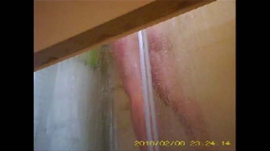 Wife having a shower hidden camera